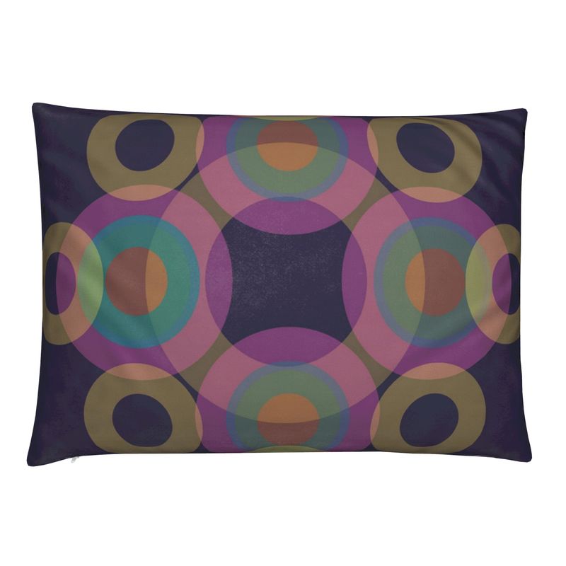 Vibrant Celtic Five Rings Inspired Throw Cushion