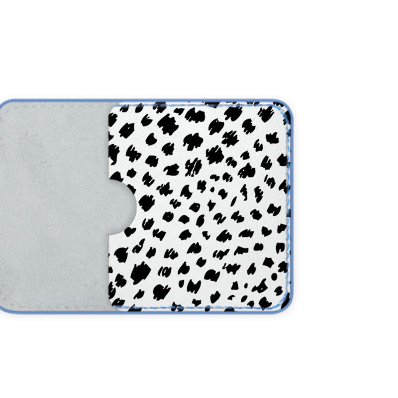 Leopard Print Leather Card Holder