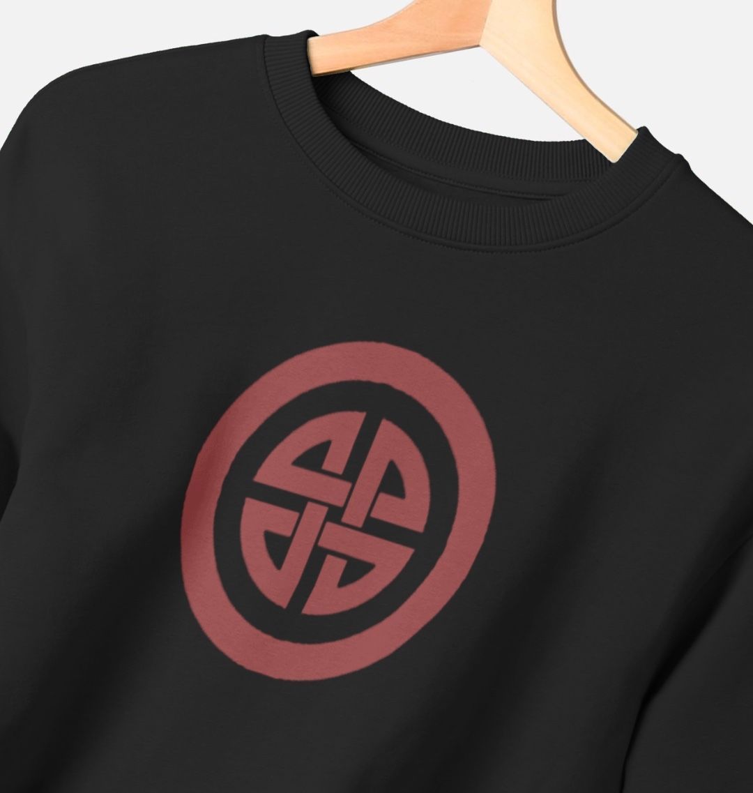 Black Outlaw Oversized Cotton Jumper