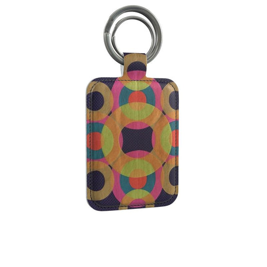 Celtic Five Ring Modern Leather Keyring
