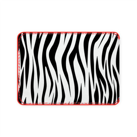 Zebra trendy leather card case
