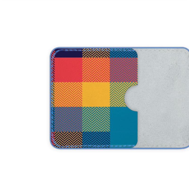 Contemporary Tweed Leather Card Case