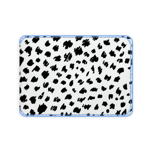 Leopard Print Leather Card Holder