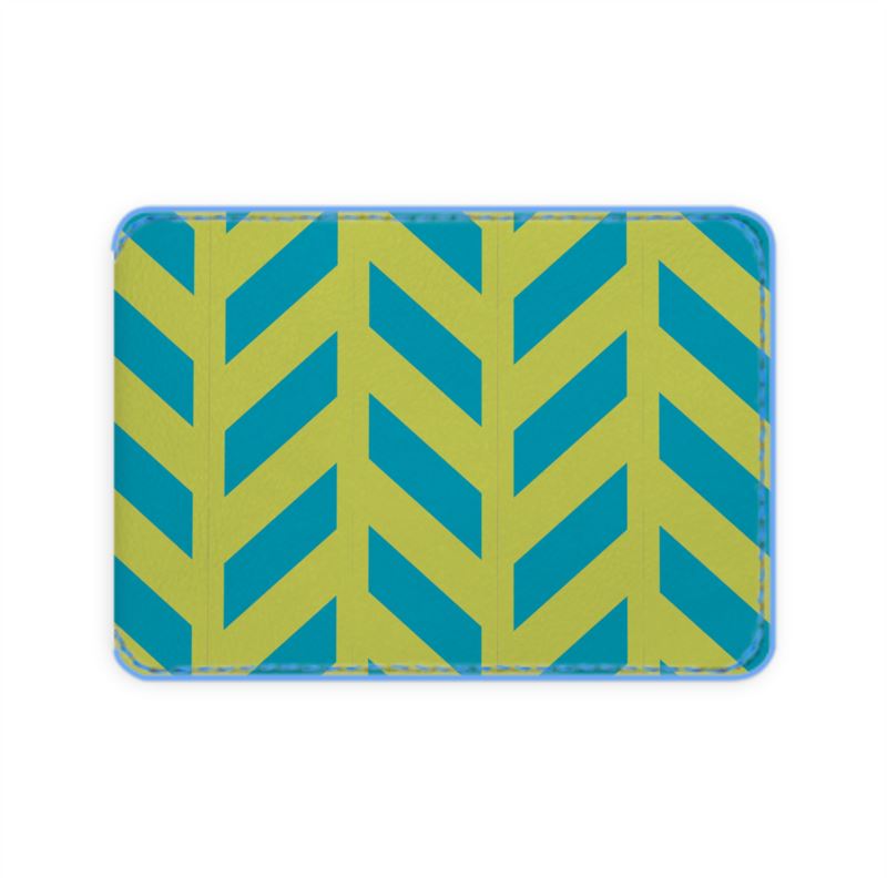 Herringbone Leather Card Case