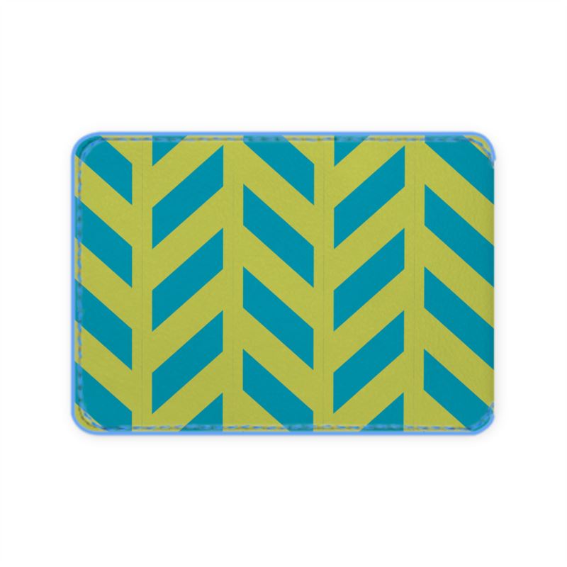 Herringbone Leather Card Case