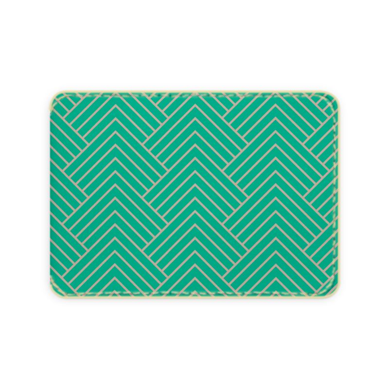 Geometric Leather Card Case