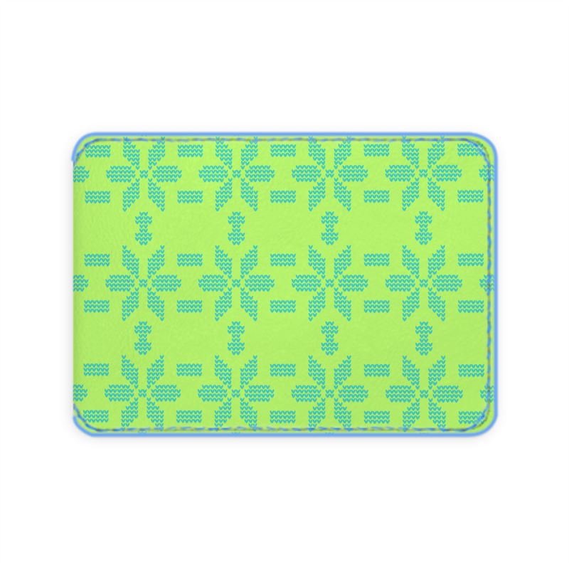 Fair Isle Leather Card Case