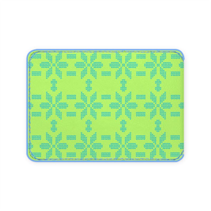 Fair Isle Leather Card Case