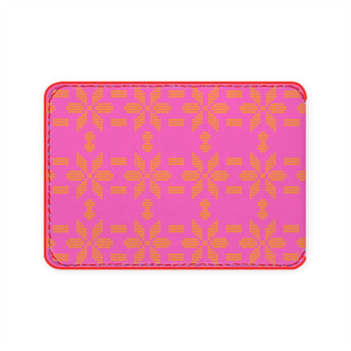 Fair Isle Leather Card Case