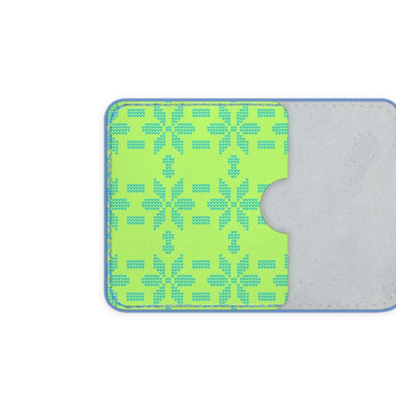 Fair Isle Leather Card Case