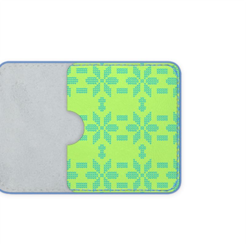 Fair Isle Leather Card Case