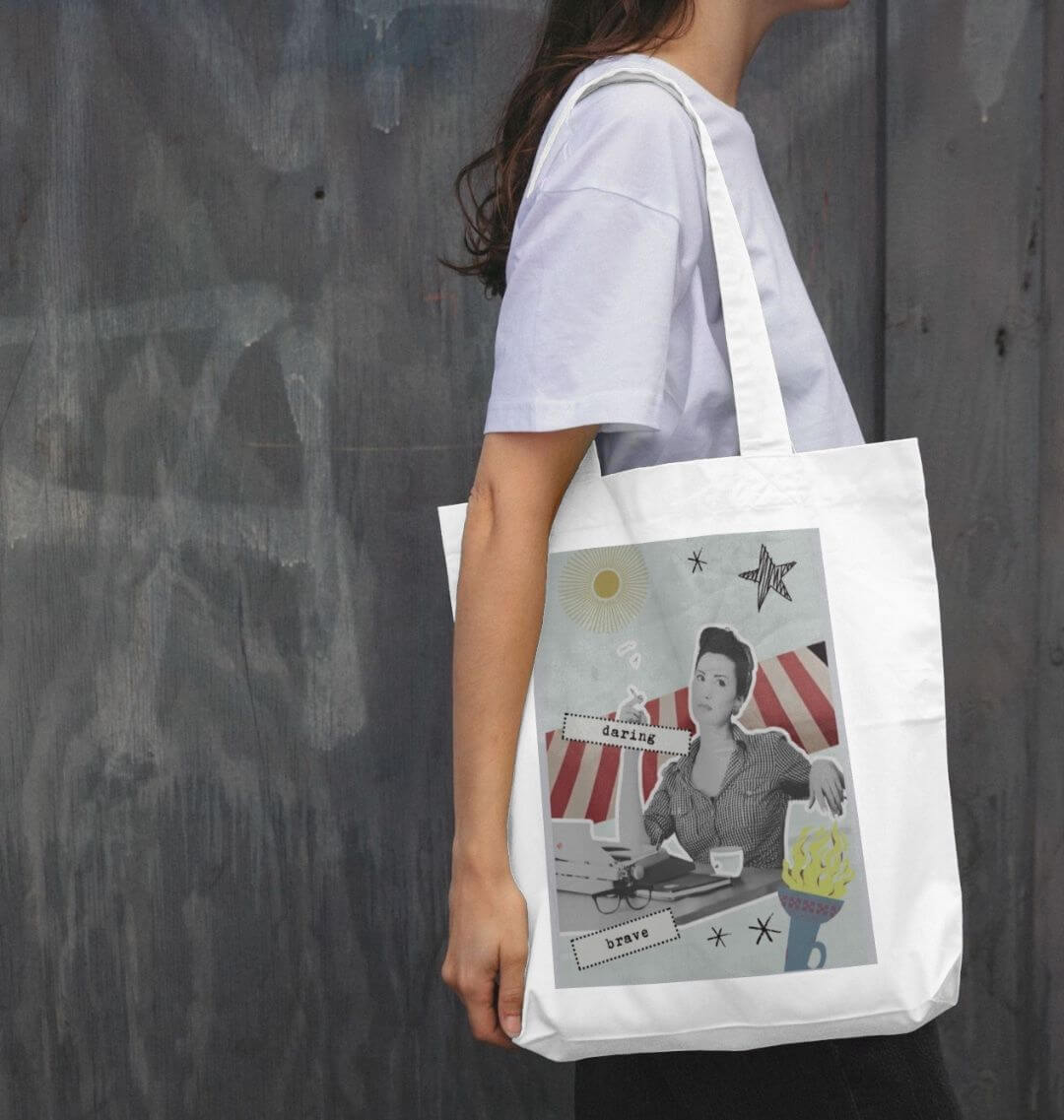 White Hero Archetype Tote Bag