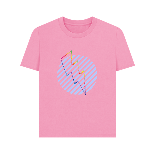 Rose Pink Printed T-shirt Front