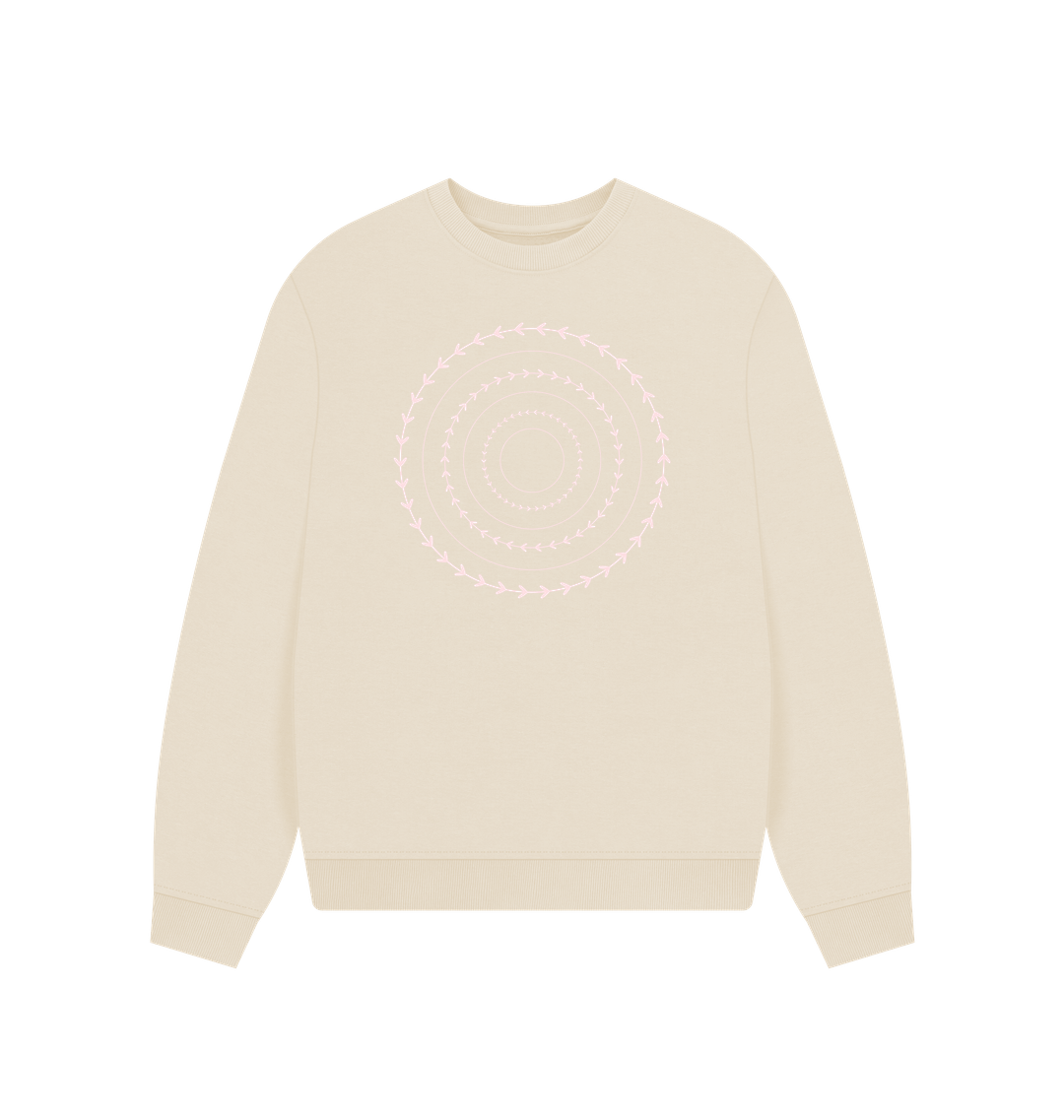 Oat Printed Sweater Front
