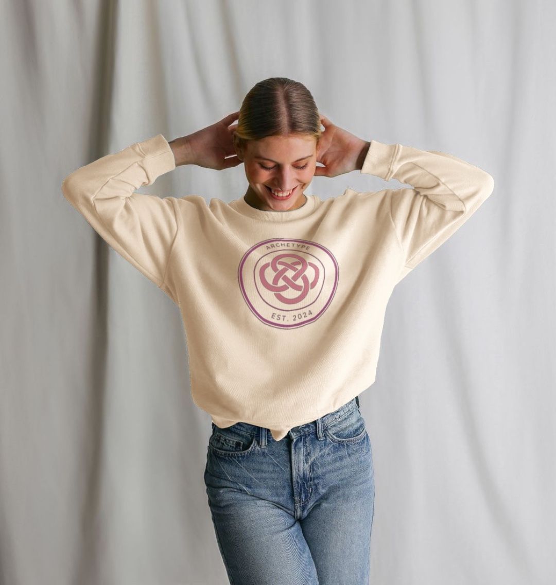 Oat Archetype Cotton Jumper with printed Celtic emblem