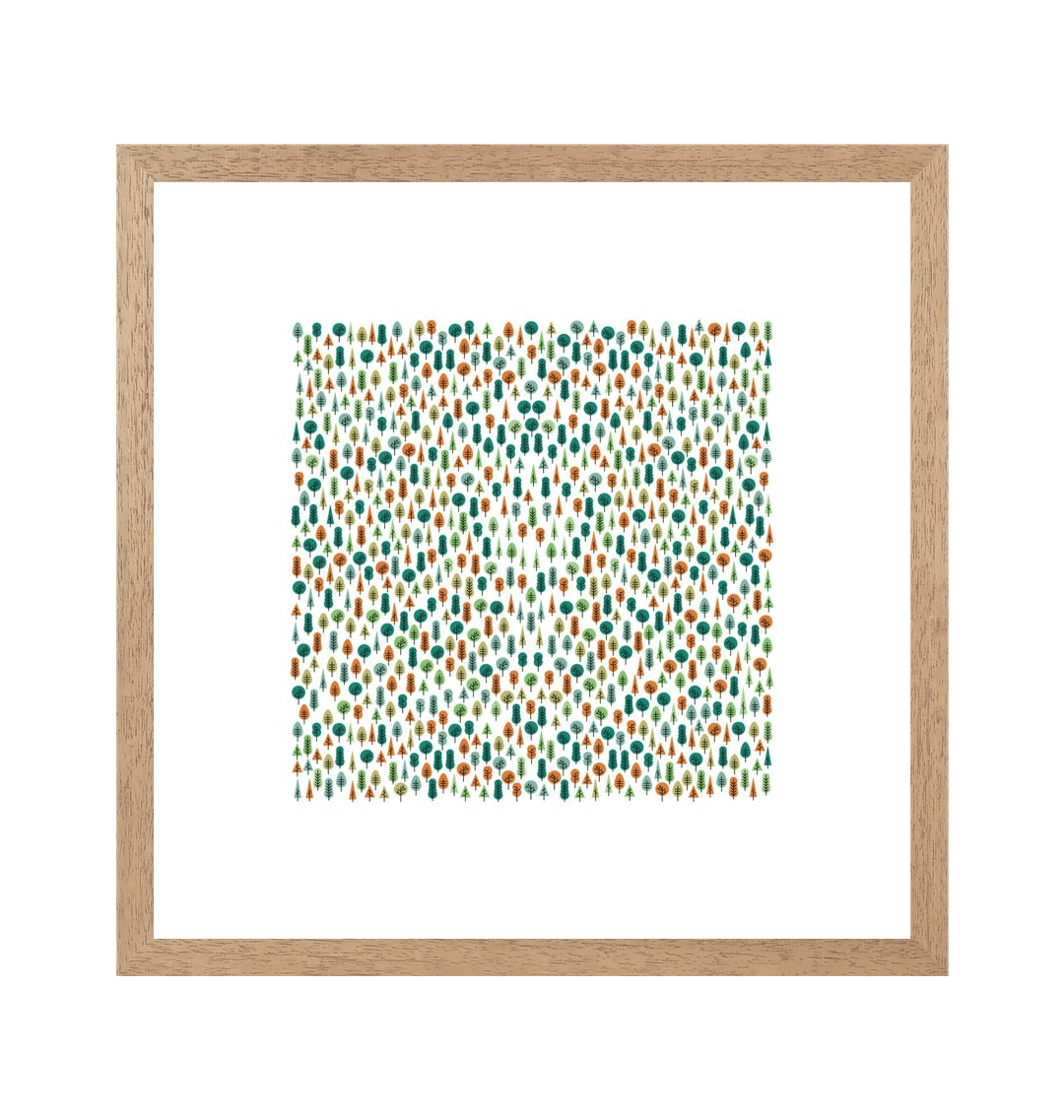 Natural Frame Framed art print Front