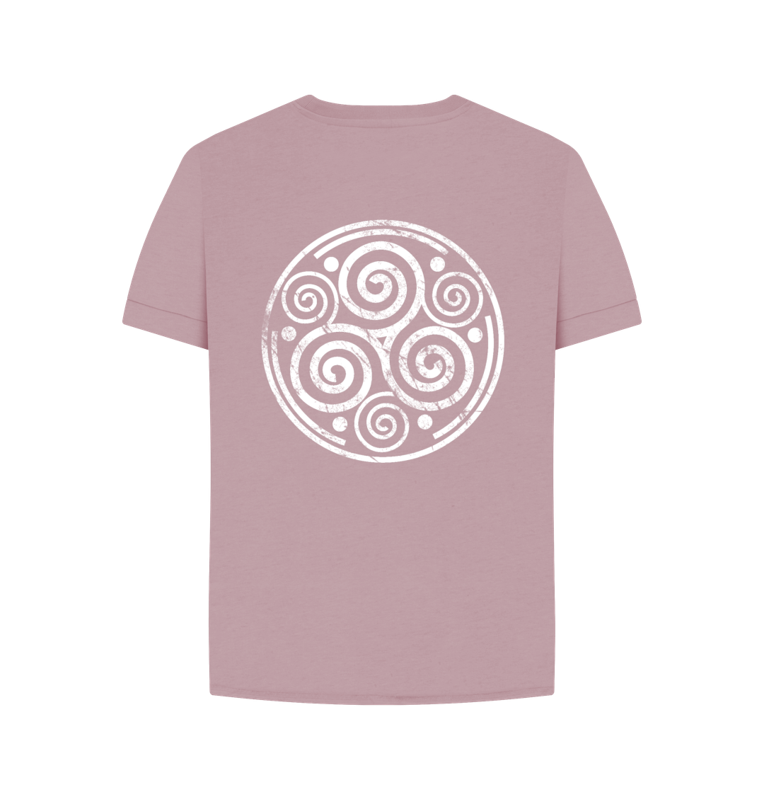  Mauve Triskelese Certified Cotton sustainable T-shirt