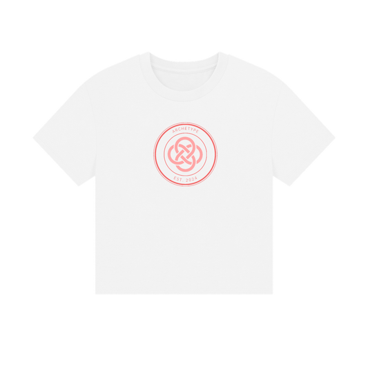 White Printed T-shirt Front