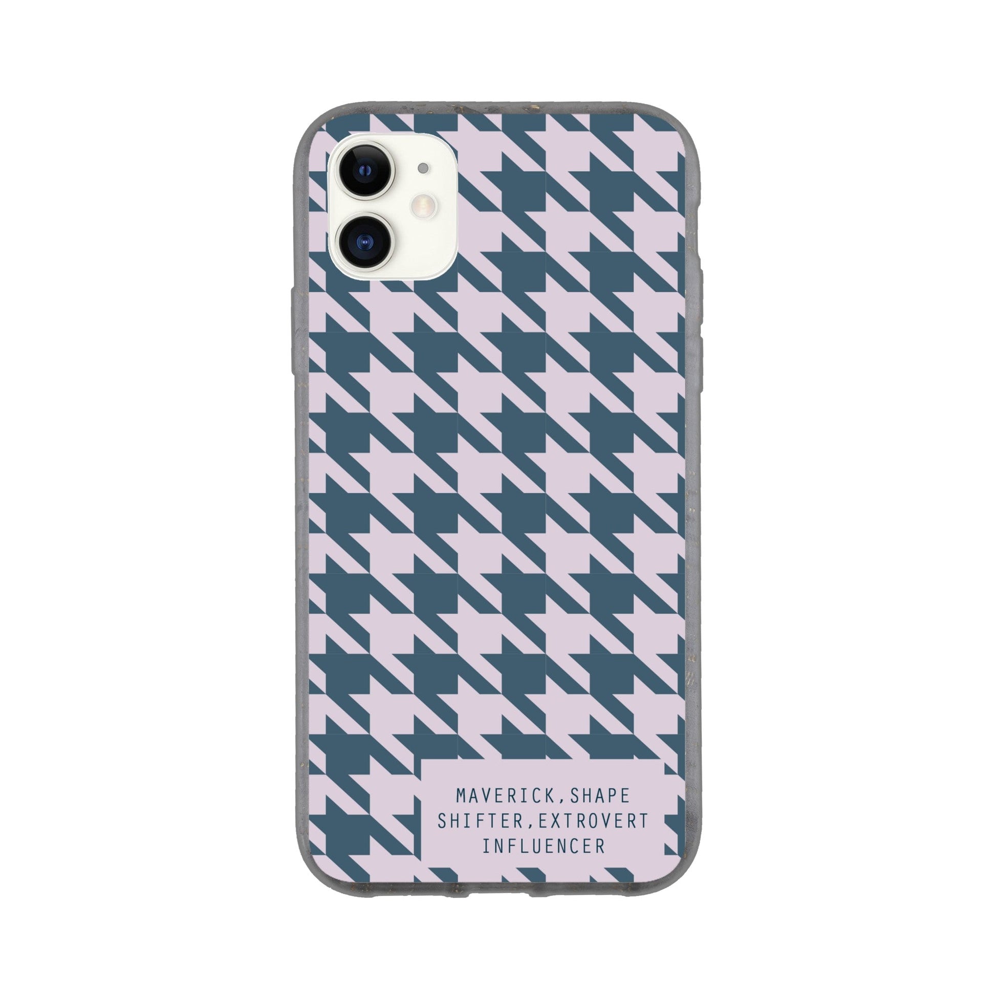 Contemporary Houndstooth Print Bio Case - Archetype Accessories