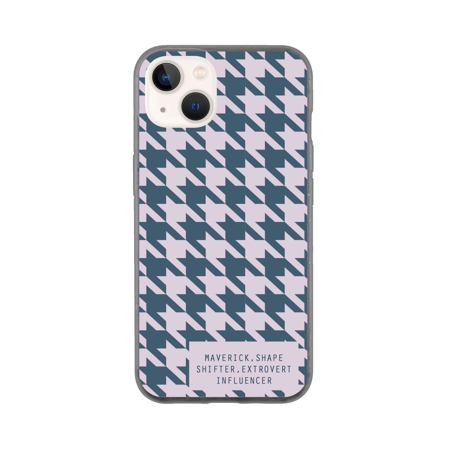 Contemporary Houndstooth Print Bio Case - Archetype Accessories