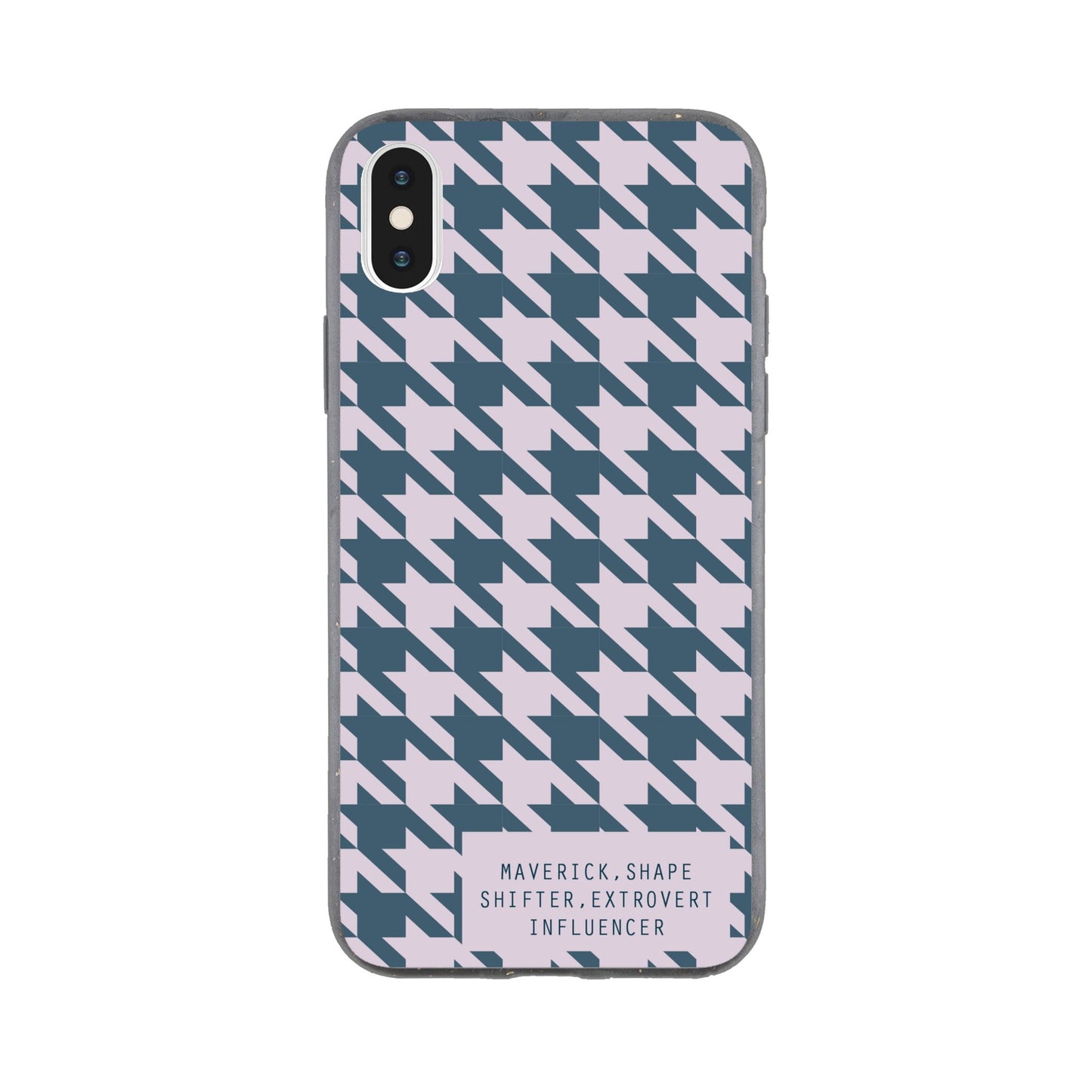 Contemporary Houndstooth Print Bio Case - Archetype Accessories