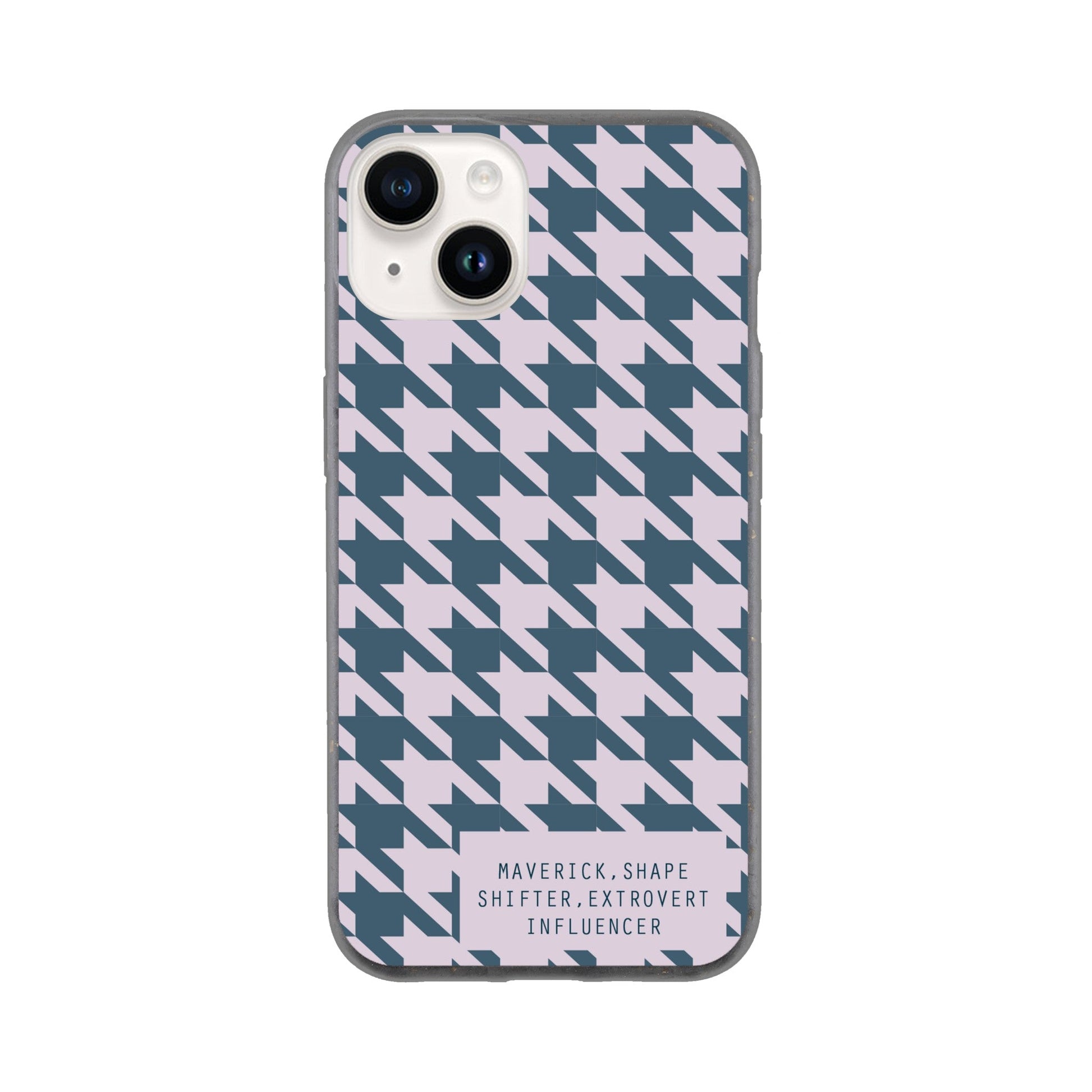 Contemporary Houndstooth Print Bio Case - Archetype Accessories