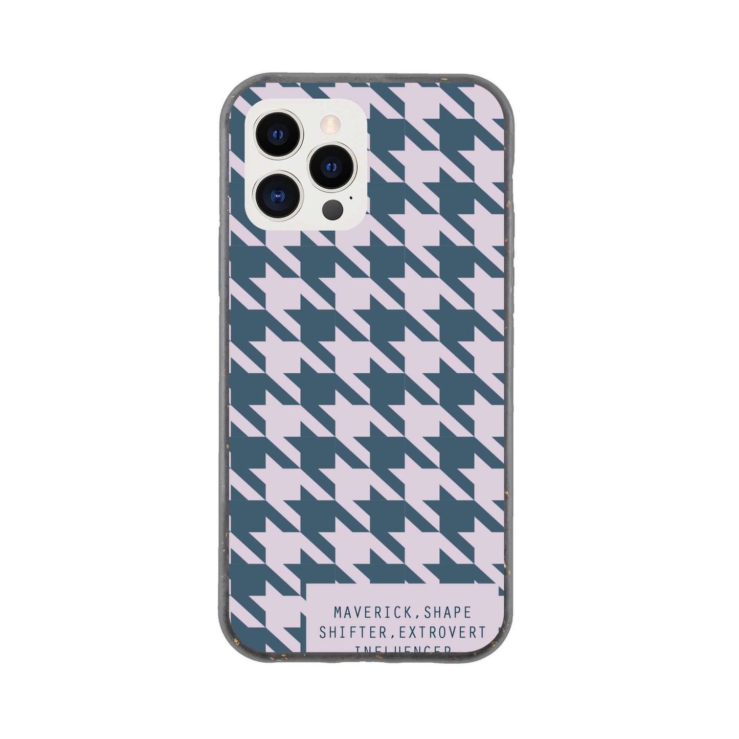 Contemporary Houndstooth Print Bio Case - Archetype Accessories