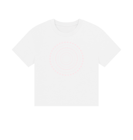 White Printed T-shirt Front