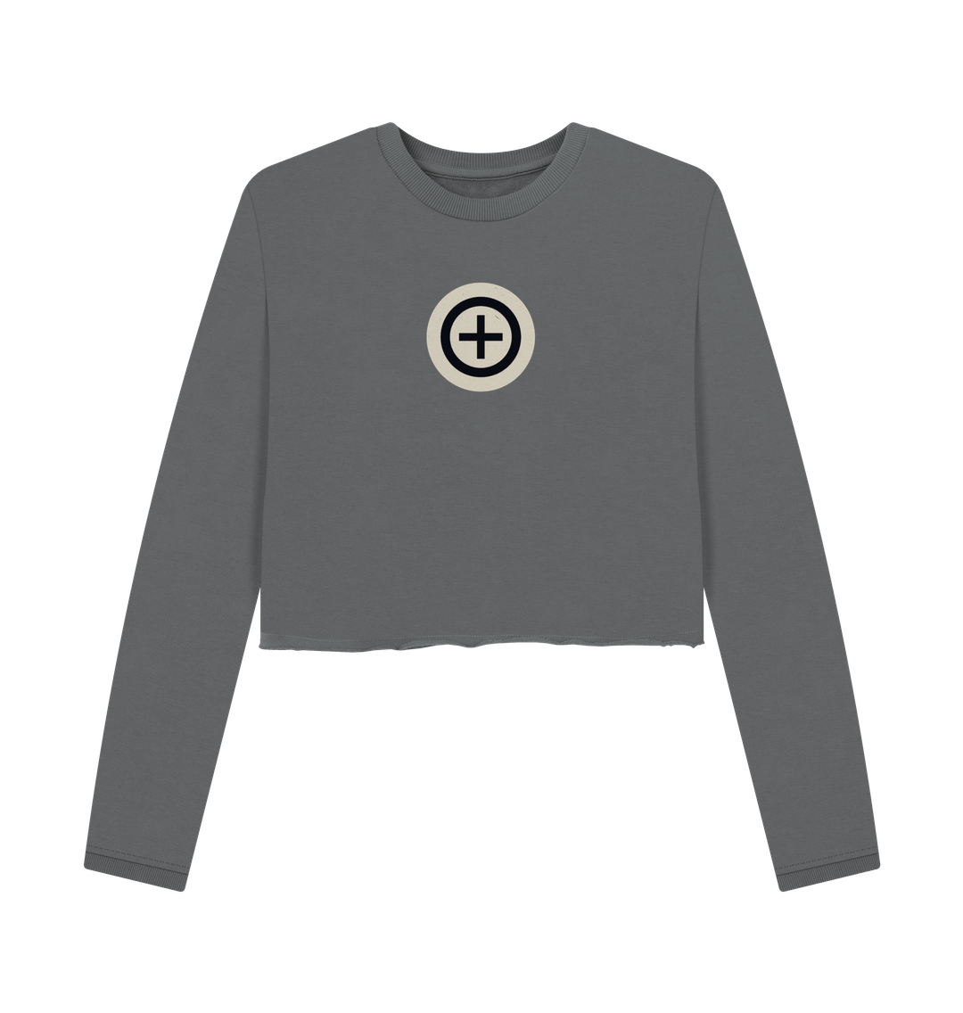 Slate Grey Hero Archetype Box-fit Cotton Jumper