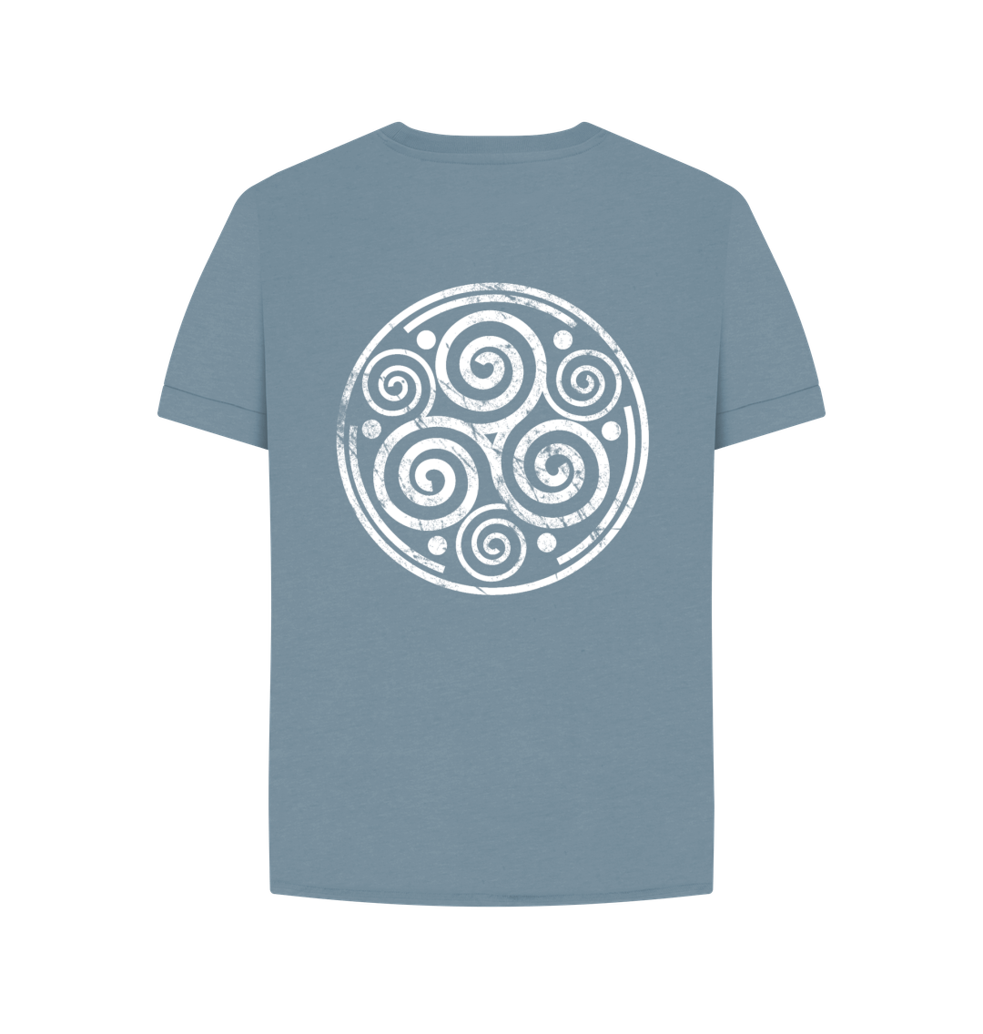  Stone Blue Triskelese Certified Cotton sustainable T-shirt