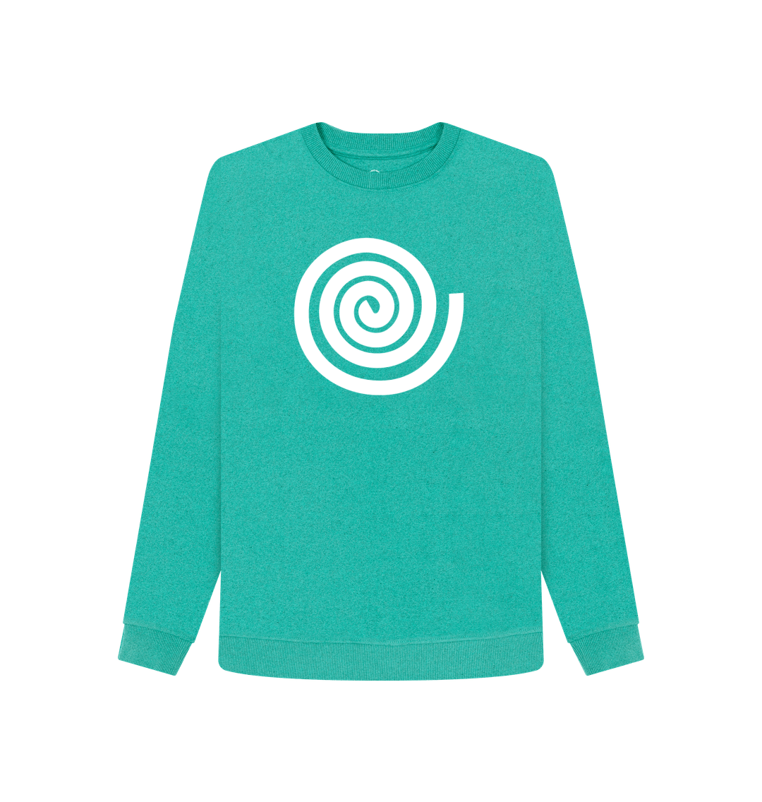 Seagrass Green Recycled Printed Sweater Front