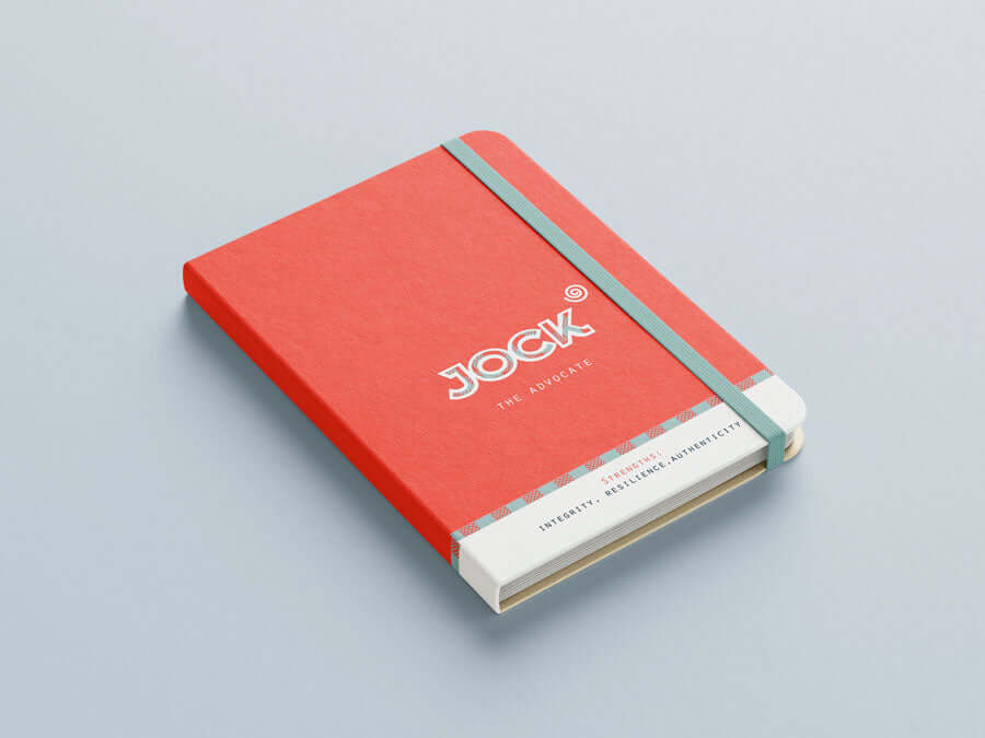 ‘Jock’ tartan design hardback notebook Archetype Accessories