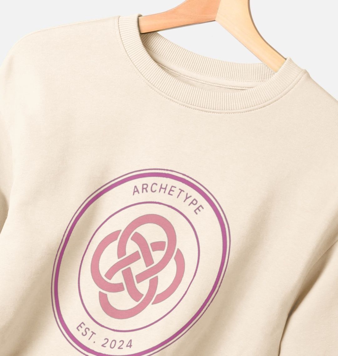 Oat Archetype Cotton Jumper with printed Celtic emblem